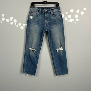 Lucky Brand Relaxed Taper Distressed Jeans Size 27